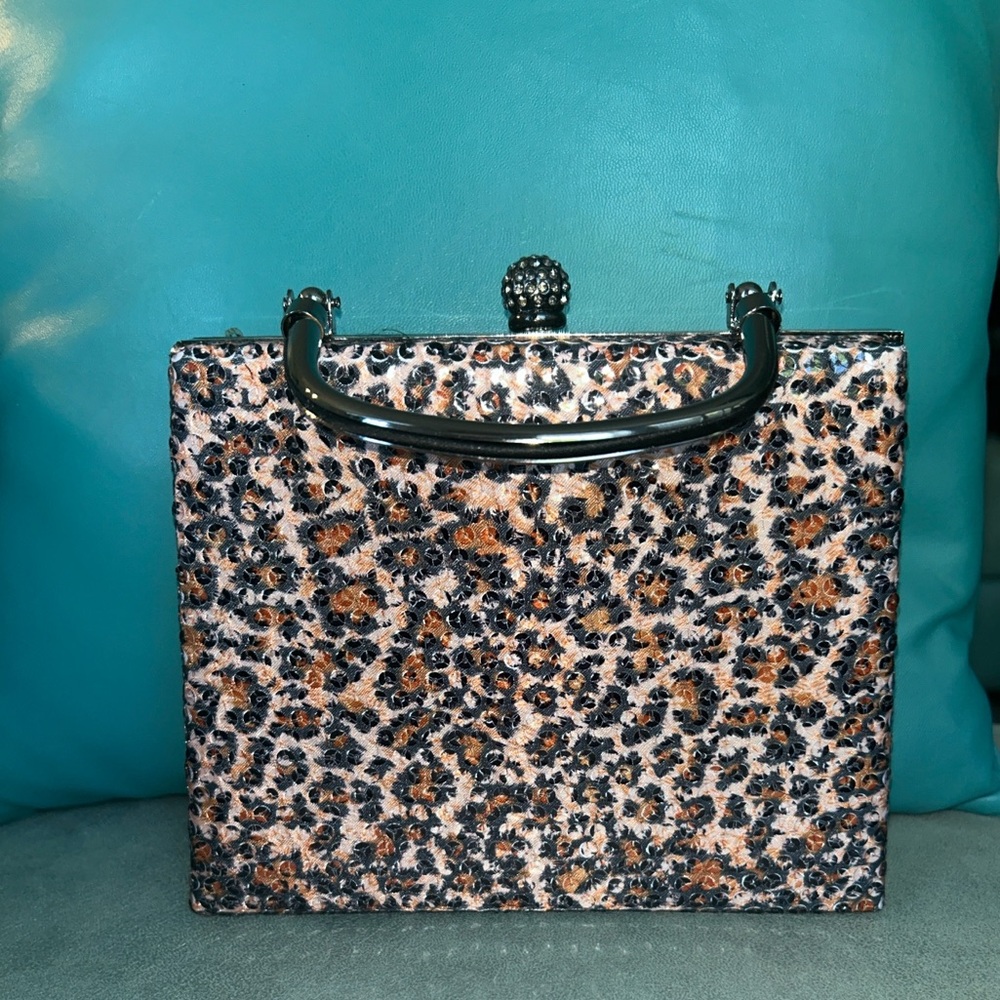 D'margeaux Leopard Print Shoulder bag